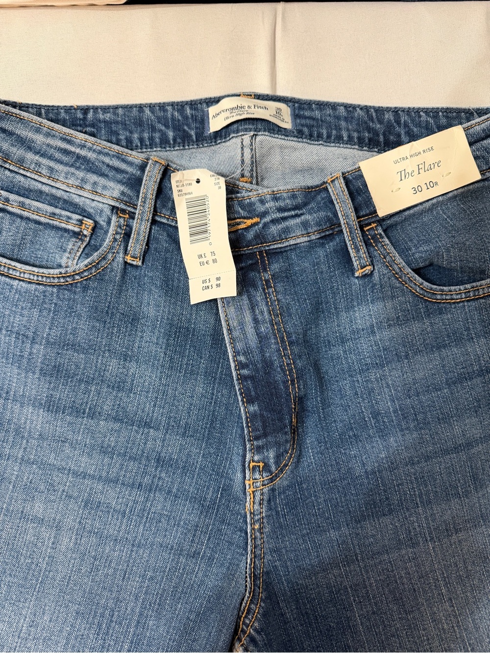 Abercrombie & Fitch Medium Wash Flare Jeans